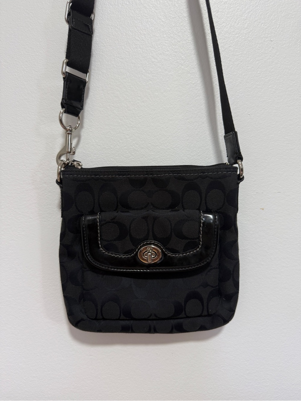 Coach Black Signature Crossbody Bag